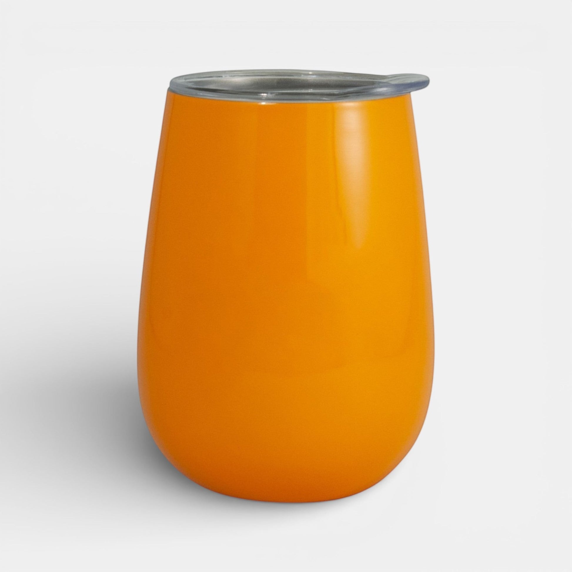 Impression M Vittis 2010 orange insulated tumbler with clear splash-proof lid for hot or cold drinks