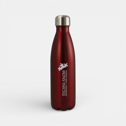Impression M Inverness 1943 red matte stainless steel insulated water bottle with custom logo branding