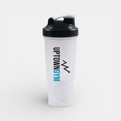 Impression M Shaker Corinthe 1575 translucent plastic protein shaker bottle with black lid and mixing ball