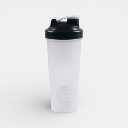 Impression M Shaker Corinthe 1575 translucent plastic bottle with black lid and stainless steel mixing ball
