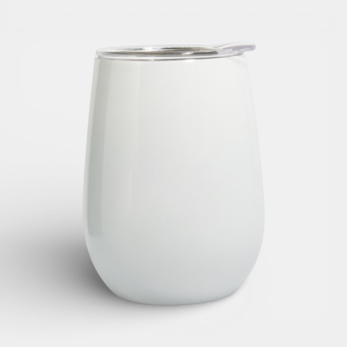 Impression M Vittis 2010 white insulated tumbler with clear lid for hot and cold drinks