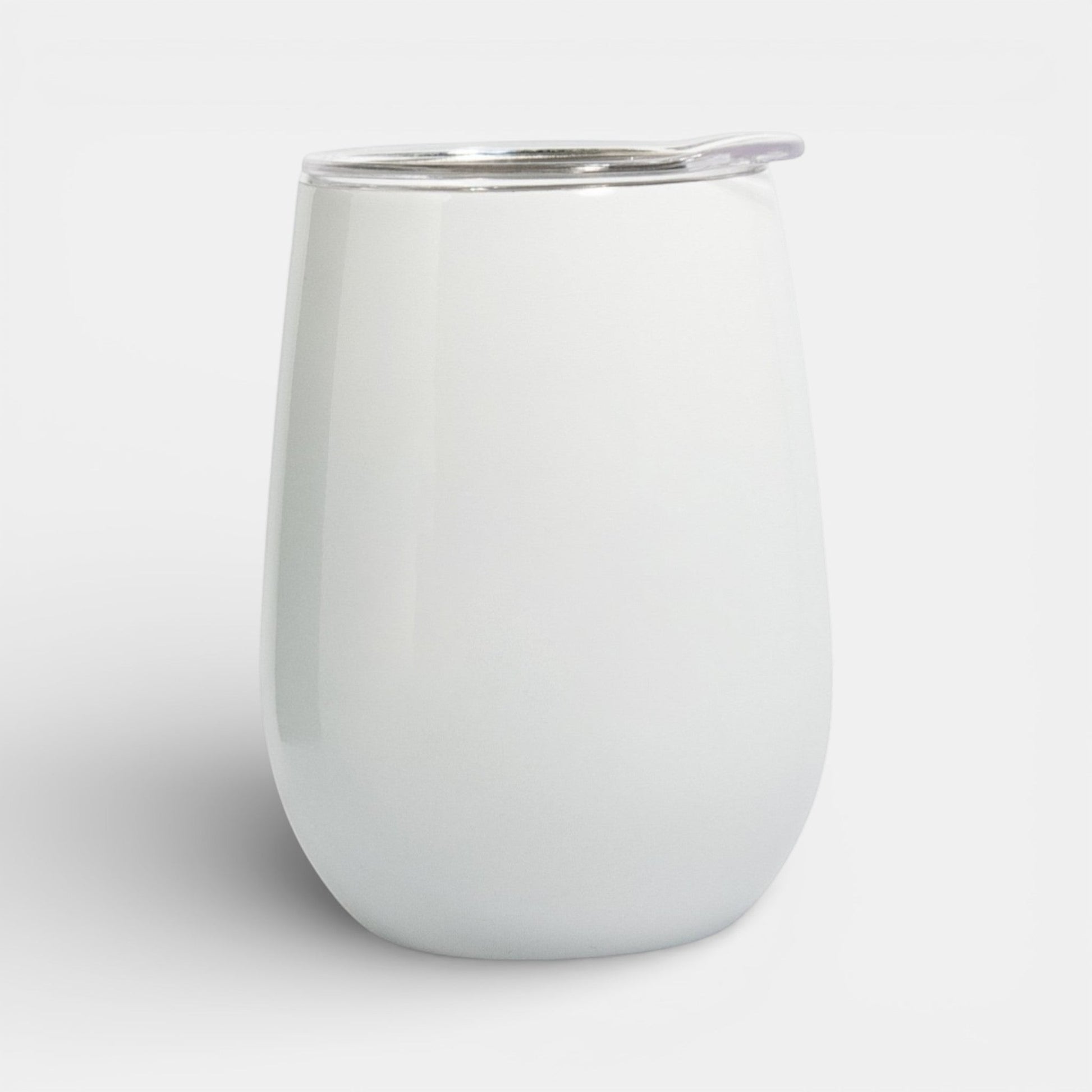 Impression M Vittis 2010 white insulated tumbler with clear lid for hot and cold drinks